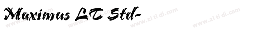 Maximus LT Std字体转换